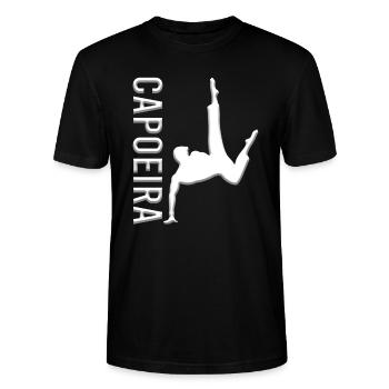 Capoeira Arts Martiaux - T-shirt bio CRAFTER Stanley Stella Unisexe - noir - Devant - Alina (178cm) & Michal (187cm)