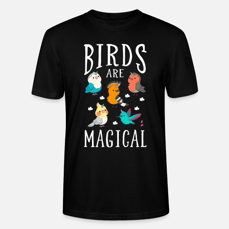 Vogel - Stanley/Stella Unisex Bio-T-Shirt CRAFTER - Schwarz