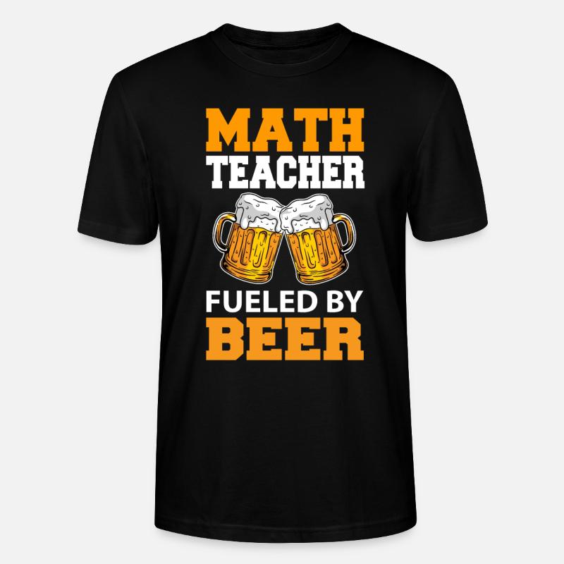 Mathelehrer Bier - Stanley/Stella Unisex Bio-T-Shirt CRAFTER - Schwarz