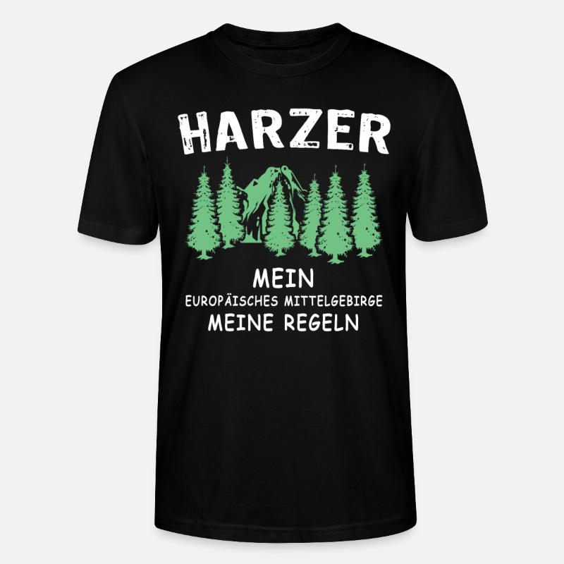 Harz Sprüche Harzer - Stanley/Stella Unisex Bio-T-Shirt CRAFTER - Schwarz