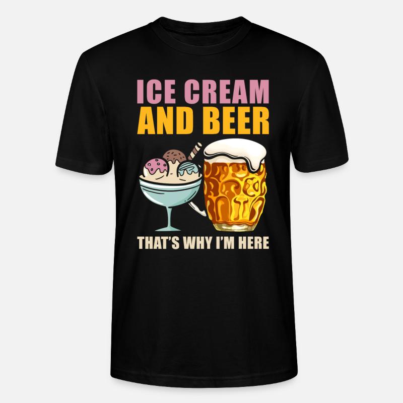 Eis - Stanley/Stella Unisex Bio-T-Shirt CRAFTER - Schwarz