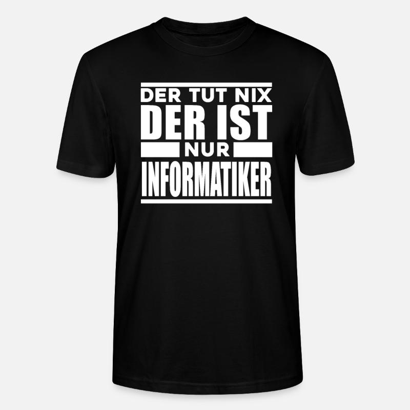 Informatiker - Stanley/Stella Unisex Bio-T-Shirt CRAFTER - Schwarz