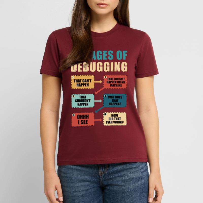 Programming Debugging Funny Programmer Gift Stanley/Stella CRAFTER Unisex Organic T-Shirt