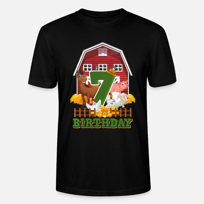 7ème anniversaire - T-shirt bio CRAFTER Stanley Stella Unisexe - noir