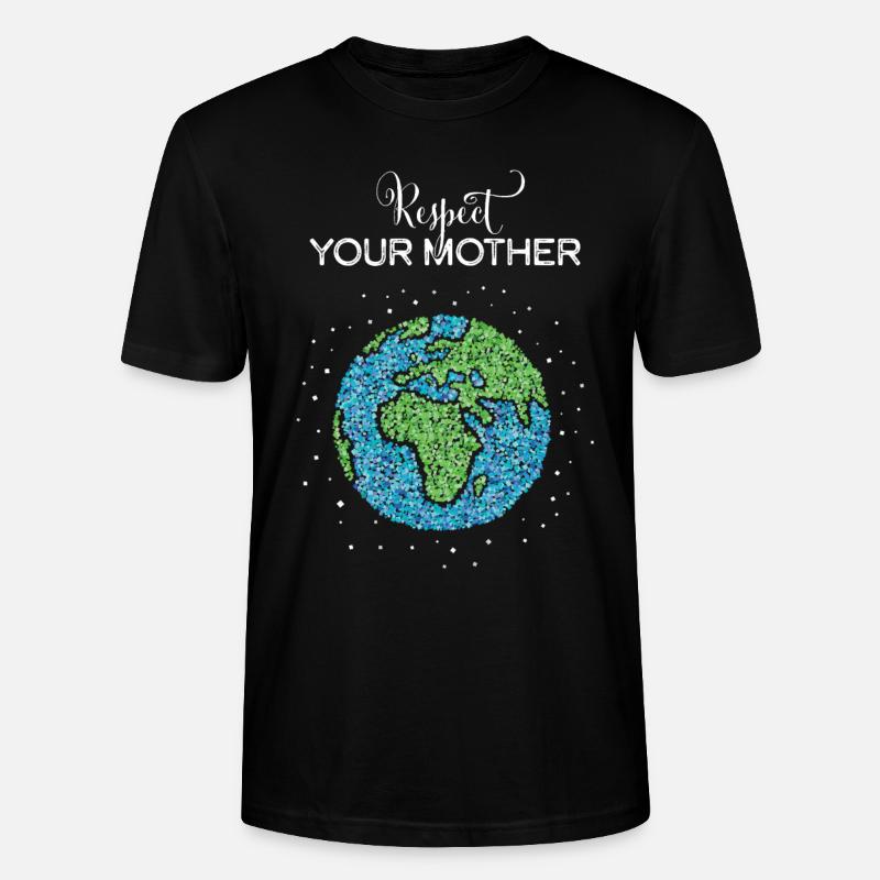 Mutter Erde Umwelt KlimaUmweltschutz - Stanley/Stella Unisex Bio-T-Shirt CRAFTER - Schwarz