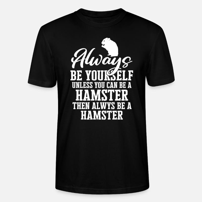 Hamster - Stanley/Stella Unisex Bio-T-Shirt CRAFTER - Schwarz