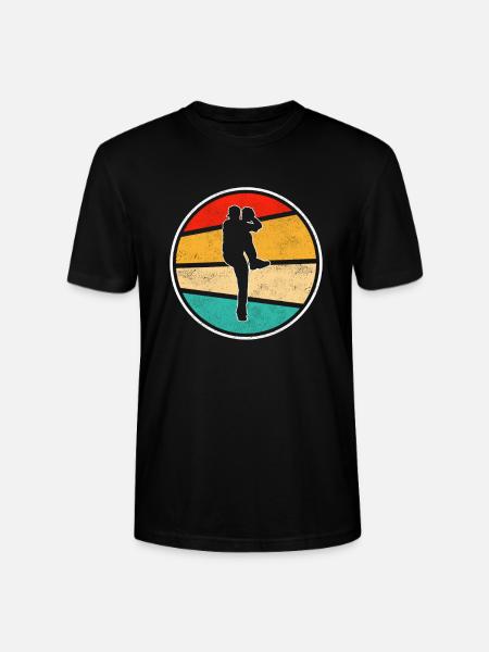 Baseball Retro Logo - Stanley/Stella Unisex Bio-T-Shirt CRAFTER - Schwarz