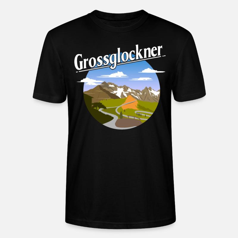 Grossglockner - T-shirt bio CRAFTER Stanley Stella Unisexe - noir