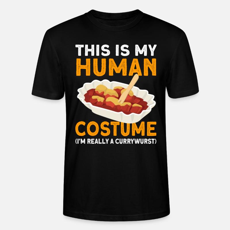 Currywurst Speisewurst Geschenk - Stanley/Stella Unisex Bio-T-Shirt CRAFTER - Schwarz