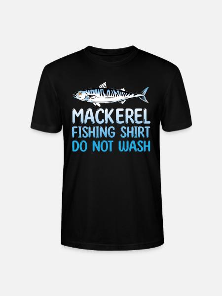 Mackerel Angler Shirt - Stanley/Stella CRAFTER Unisex Organic T-Shirt - black