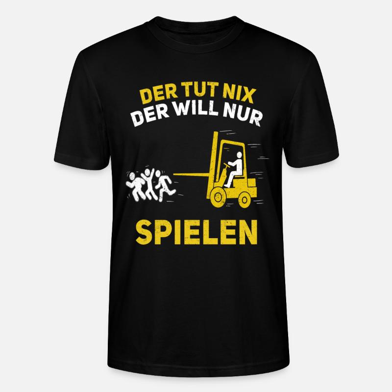 Staplerfahrer Lagerist Gabelstaplerfahrer - Stanley/Stella Unisex Bio-T-Shirt CRAFTER - Schwarz