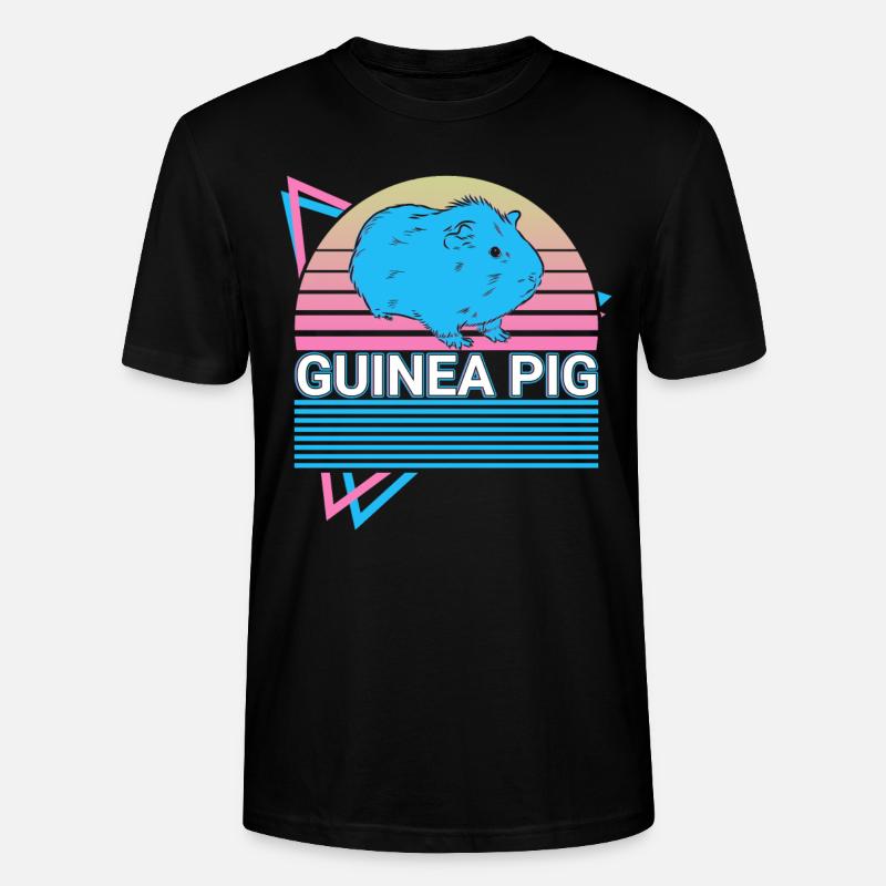Cochon d’Inde Rétro - T-shirt bio CRAFTER Stanley Stella Unisexe - noir