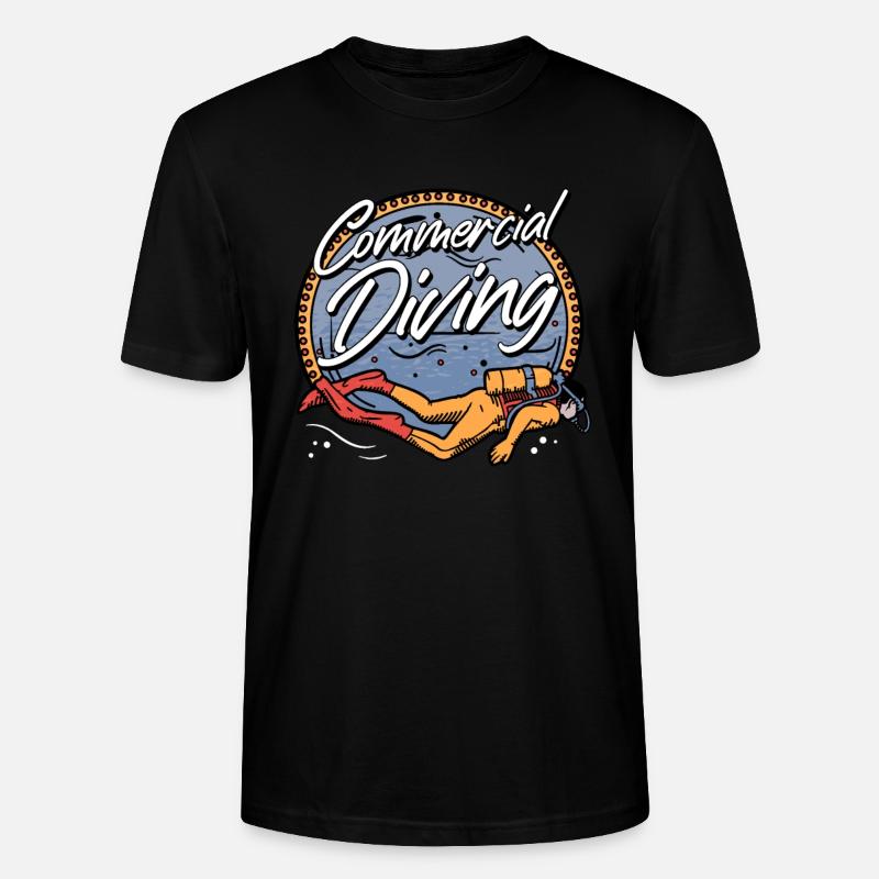 Plongée sous-marine Plongeurs Plongée - T-shirt bio CRAFTER Stanley Stella Unisexe - noir