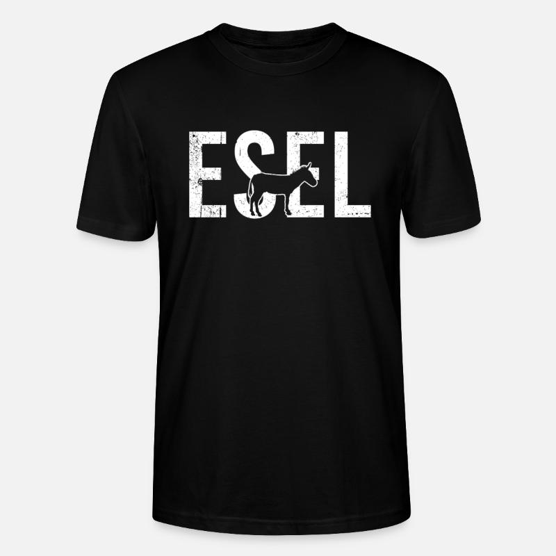 Esel - Stanley/Stella Unisex Bio-T-Shirt CRAFTER - Schwarz