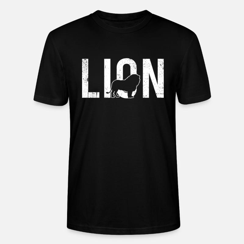 Löwe lion - Stanley/Stella Unisex Bio-T-Shirt CRAFTER - Schwarz