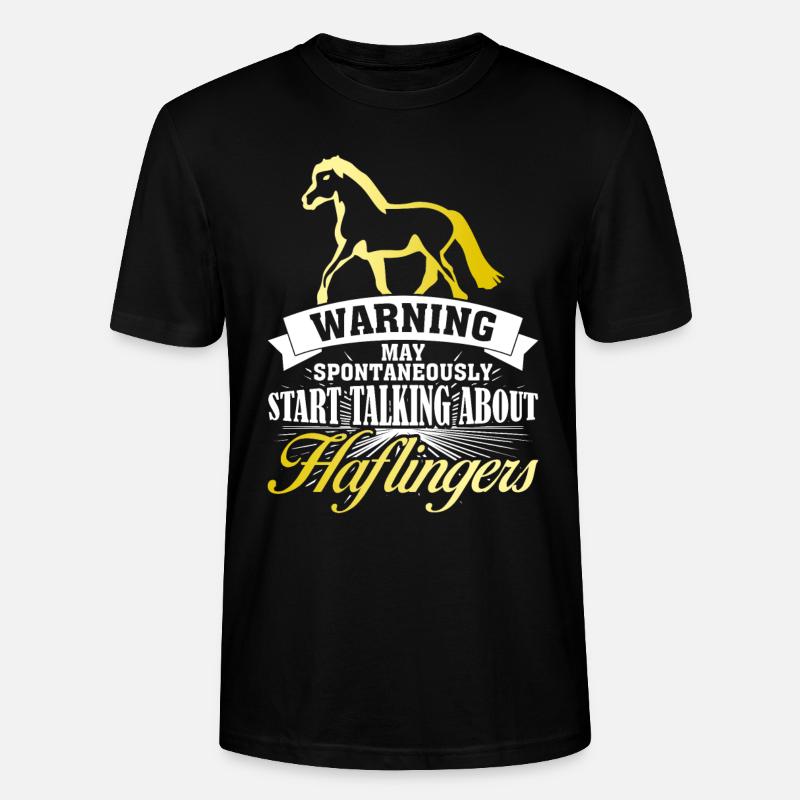 Haflinger Spruch Witz Haflingers - Stanley/Stella Unisex Bio-T-Shirt CRAFTER - Schwarz