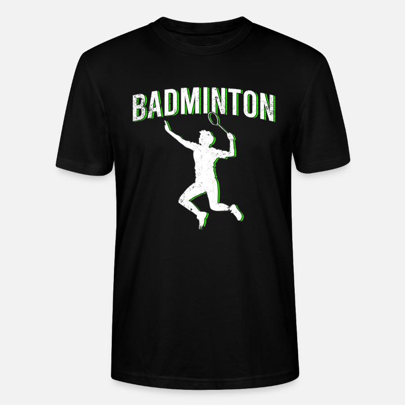 Badminton - Stanley/Stella Unisex Bio-T-Shirt CRAFTER - Schwarz