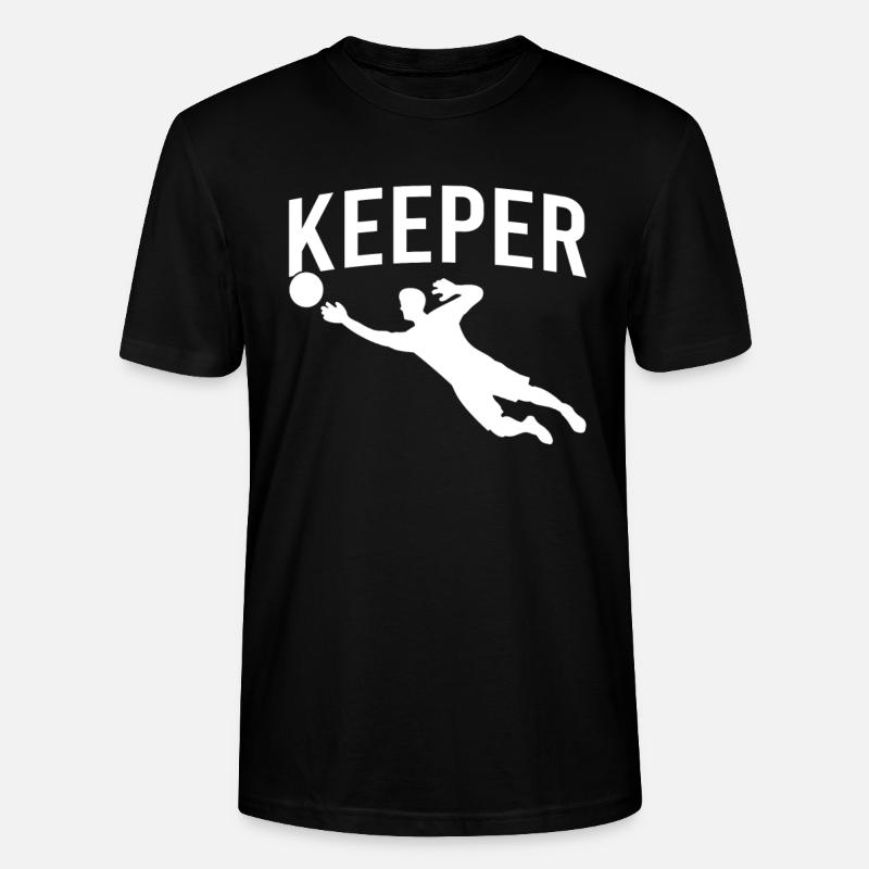 Torwart Keeper - Stanley/Stella Unisex Bio-T-Shirt CRAFTER - Schwarz