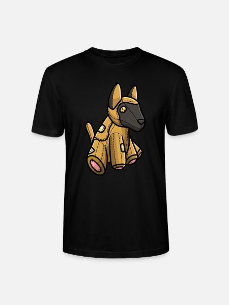 Malinois Hund Kælent Legetøjsmotiv - Stanley Stella CRAFTER unisex økologisk-T-shirt - sort