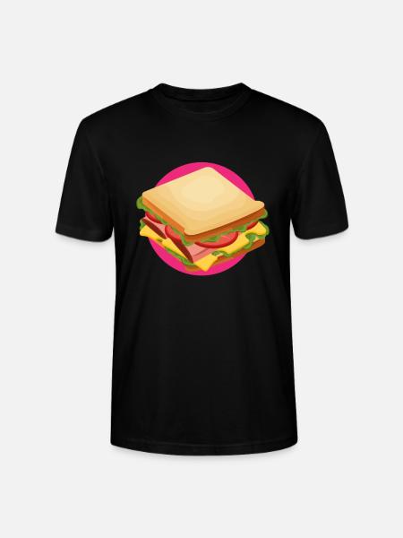 Sandwich Restauration rapide - T-shirt bio CRAFTER Stanley Stella Unisexe - noir