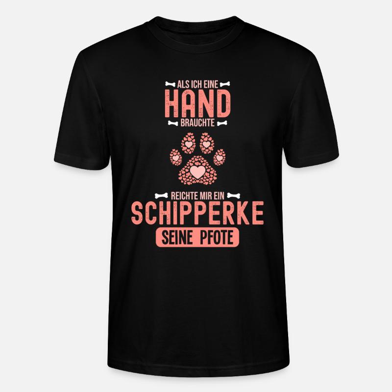 Geschenkidee Schipperke - Stanley/Stella Unisex Bio-T-Shirt CRAFTER - Schwarz