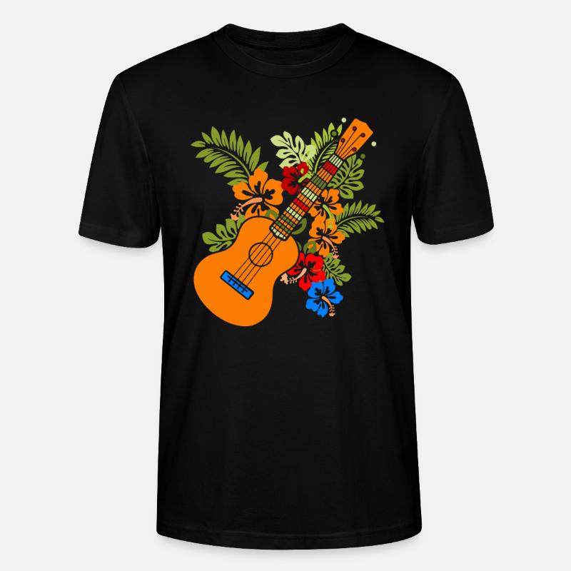 Ukulele - Stanley/Stella Unisex Bio-T-Shirt CRAFTER - Schwarz