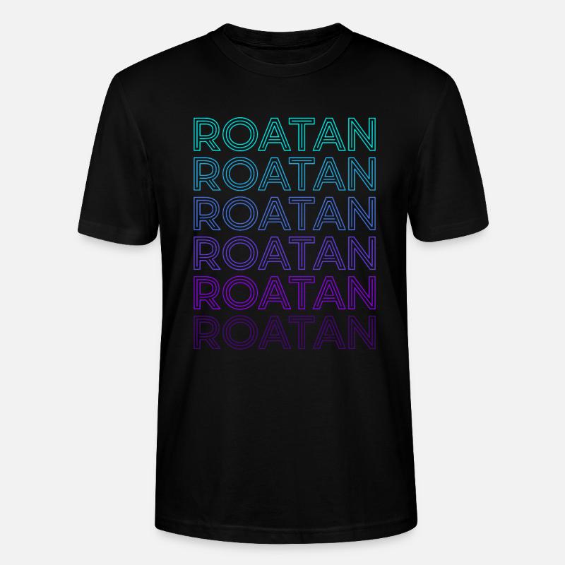 Roatan Retro - Stanley/Stella Unisex Bio-T-Shirt CRAFTER - Schwarz