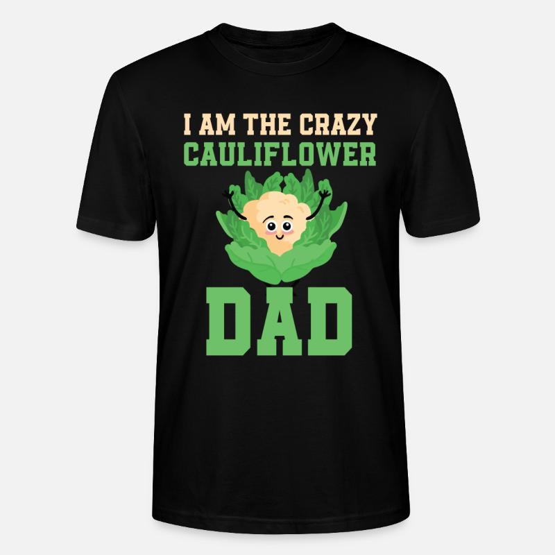 Blumenkohl Papa - Stanley/Stella Unisex Bio-T-Shirt CRAFTER - Schwarz
