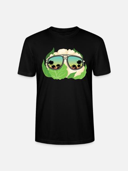 Cauliflower Sunglasses - Stanley/Stella CRAFTER Unisex Organic T-Shirt - black