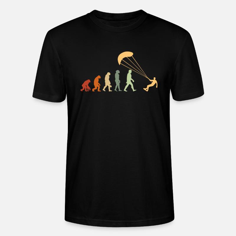 Evolution des Drachens - Stanley/Stella Unisex Bio-T-Shirt CRAFTER - Schwarz