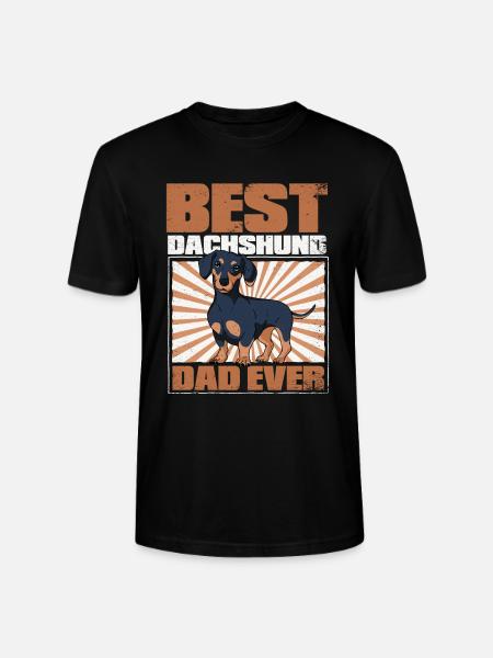 Dachshund Dog - Stanley/Stella CRAFTER Unisex Organic T-Shirt - black