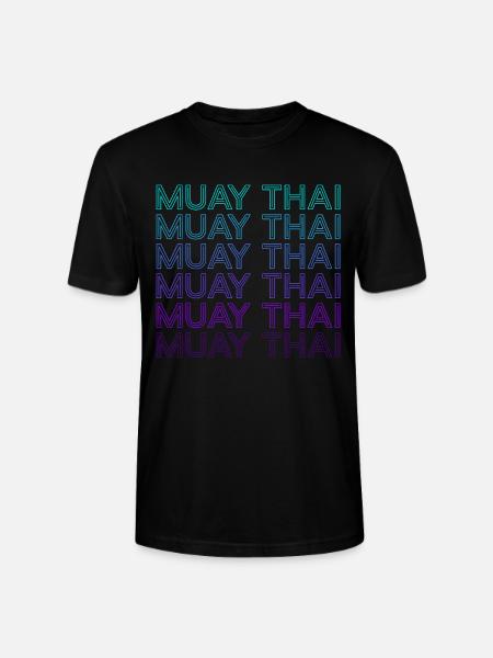 Muay Thai Thai-Boxen Retro - Stanley/Stella Unisex Bio-T-Shirt CRAFTER - Schwarz