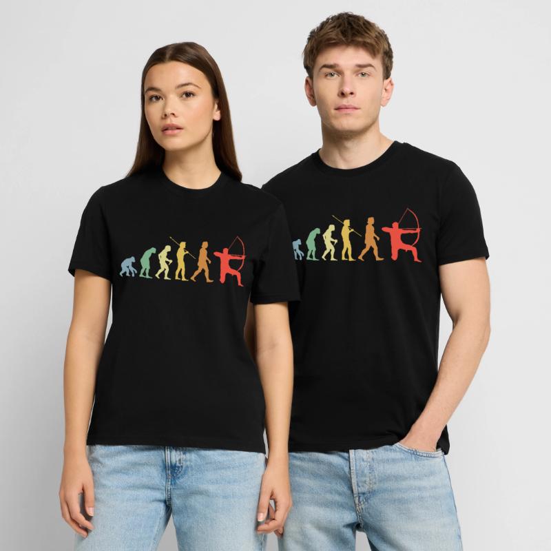 Bow Evolution Retro Archery Archer Stanley/Stella CRAFTER Unisex Organic T-Shirt
