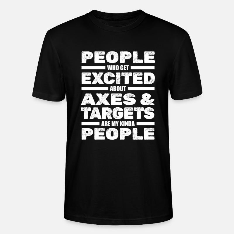 Axtwerfen Axt - Stanley/Stella Unisex Bio-T-Shirt CRAFTER - Schwarz