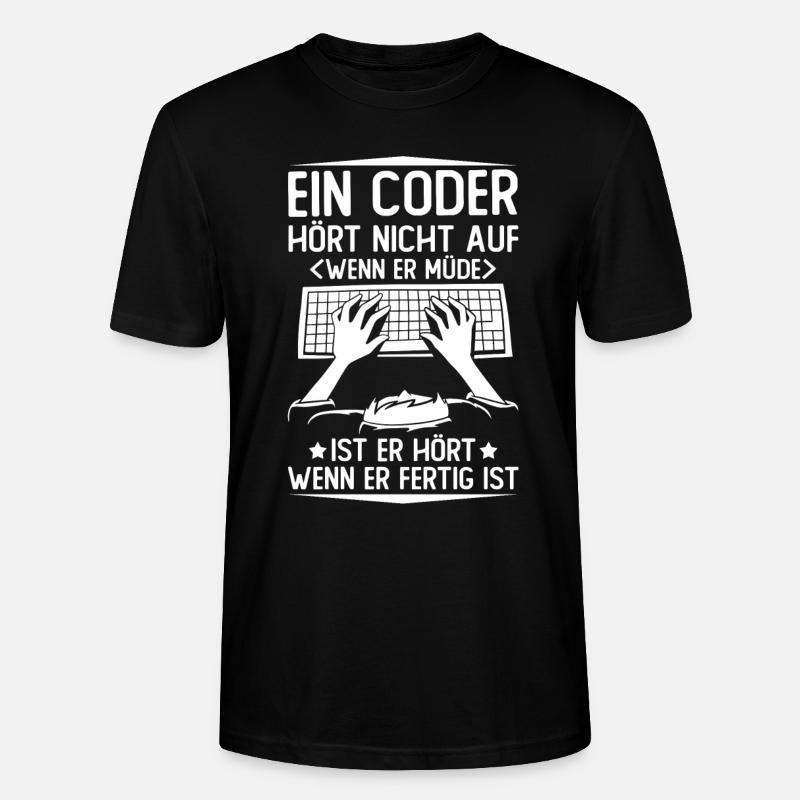 Programmierer Coder Software Entwickler - Stanley/Stella Unisex Bio-T-Shirt CRAFTER - Schwarz