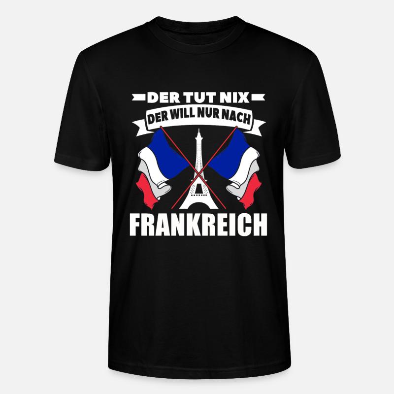 Frankreich - Stanley/Stella Unisex Bio-T-Shirt CRAFTER - Schwarz
