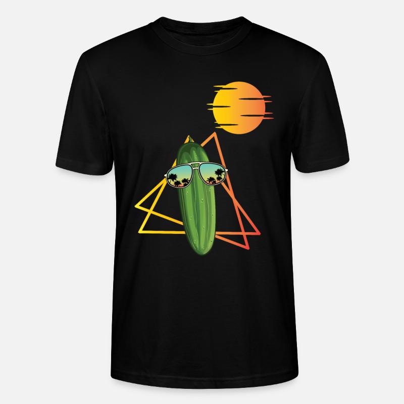 Concombre des années 80 - T-shirt bio CRAFTER Stanley Stella Unisexe - noir