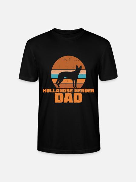 Hollandse Herder Dad - Stanley/Stella CRAFTER Unisex Organic T-Shirt - black