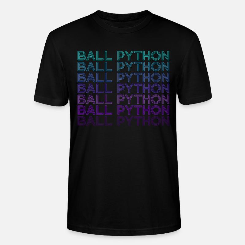 Boule Python Serpent Rétro - T-shirt bio CRAFTER Stanley Stella Unisexe - noir