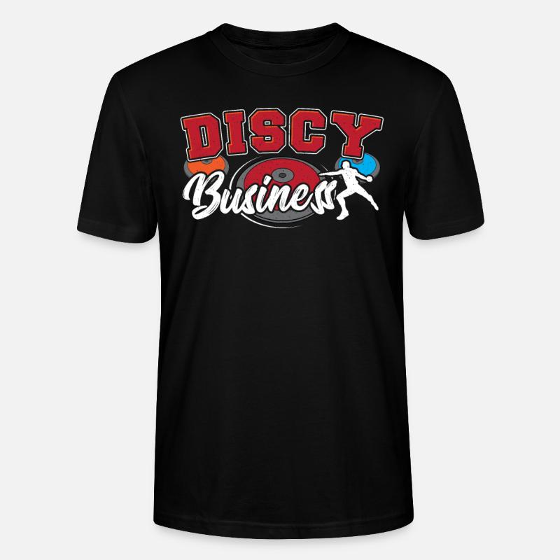 Diskus Leichtathletik Diskus Athlet Diskuswurf - Stanley/Stella Unisex Bio-T-Shirt CRAFTER - Schwarz