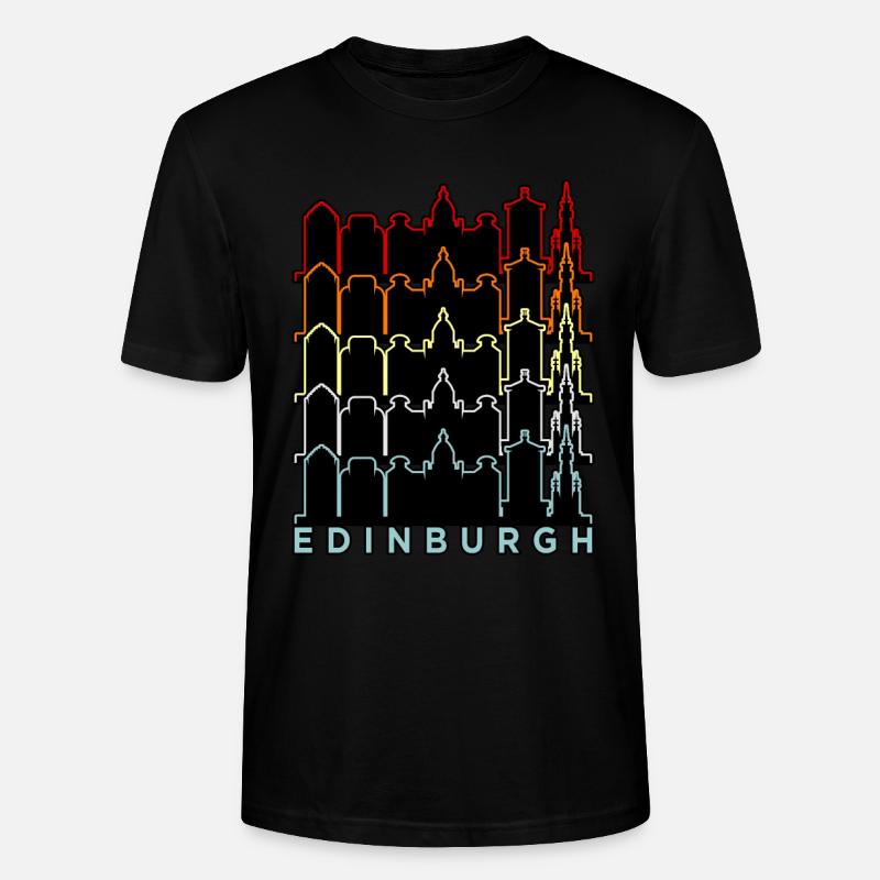 Ecosse Edinburgh Castle Gift - T-shirt bio CRAFTER Stanley Stella Unisexe - noir