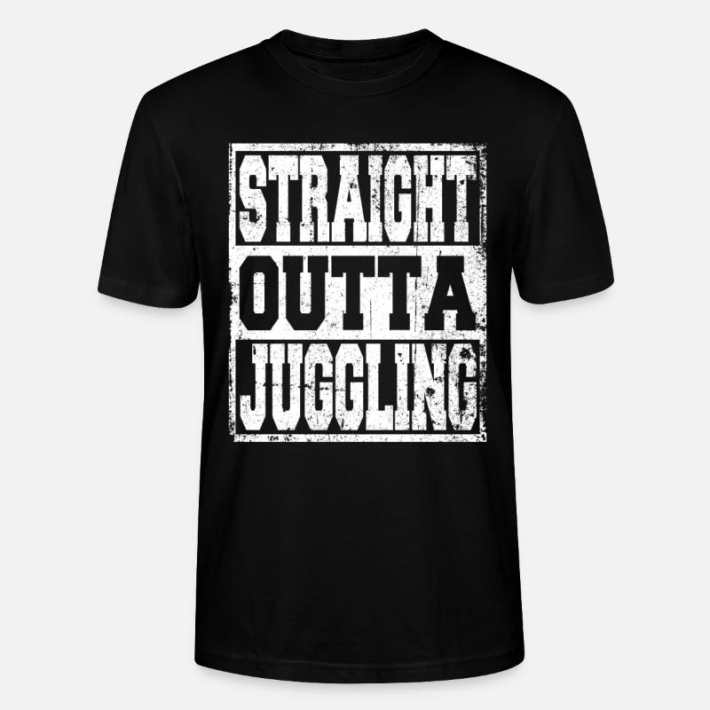Jongler en disant drôle - T-shirt bio CRAFTER Stanley Stella Unisexe - noir