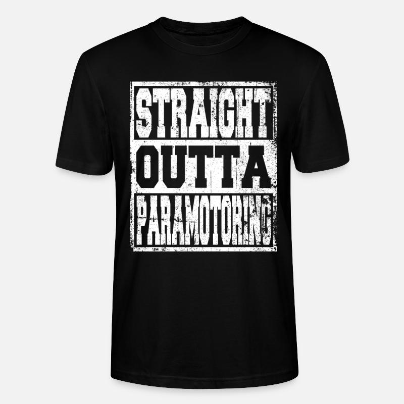 Paramotoring saying funny - Stanley/Stella CRAFTER Unisex Organic T-Shirt - black