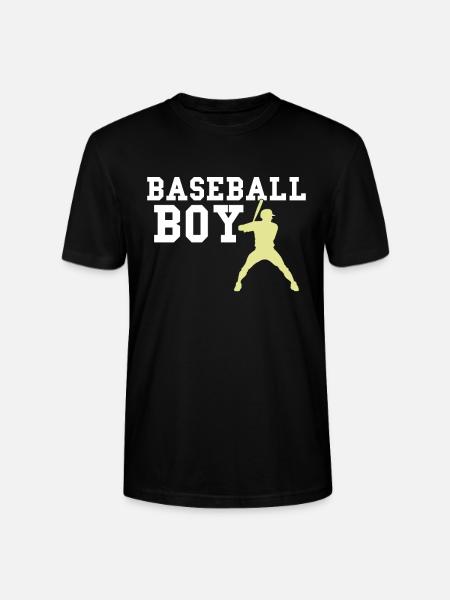 baseball boy - Stanley/Stella CRAFTER Unisex Organic T-Shirt - black