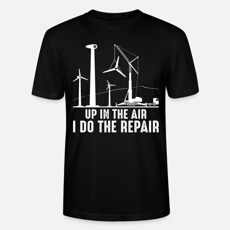 Technicien en éoliennes - T-shirt bio CRAFTER Stanley Stella Unisexe - noir