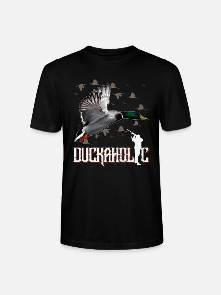 Duckaholic Bird Jagt Duck Hunter Udendørs - Stanley Stella CRAFTER unisex økologisk-T-shirt - sort