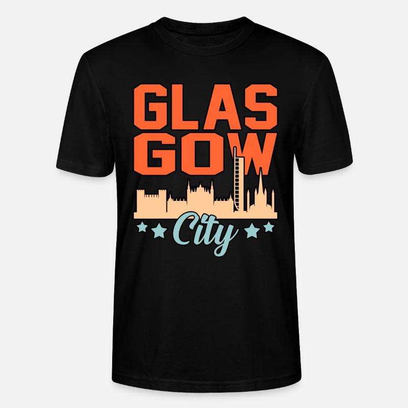 Stolzes Geschenk Der Stadt Glasgow - Stanley/Stella Unisex Bio-T-Shirt CRAFTER - Schwarz