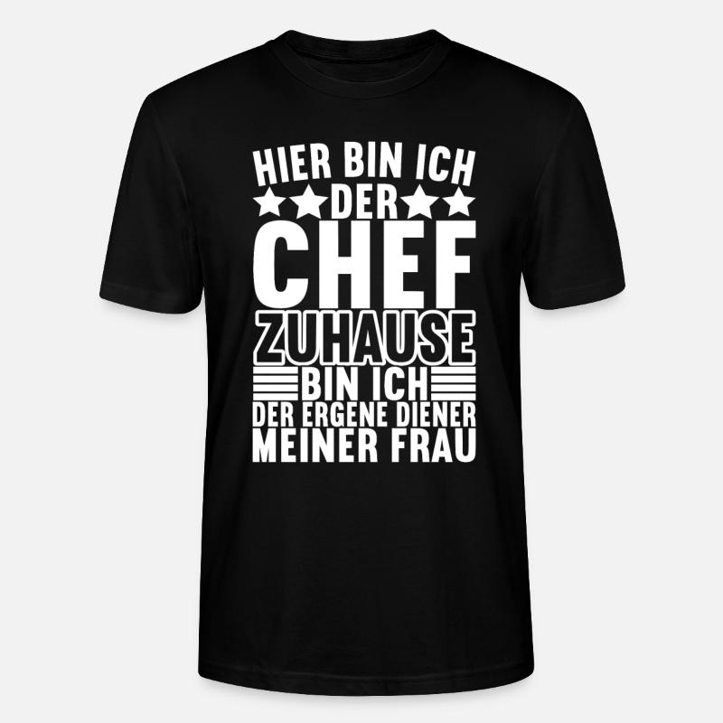 Abteilungsleiter Chef - Stanley/Stella Unisex Bio-T-Shirt CRAFTER - Schwarz