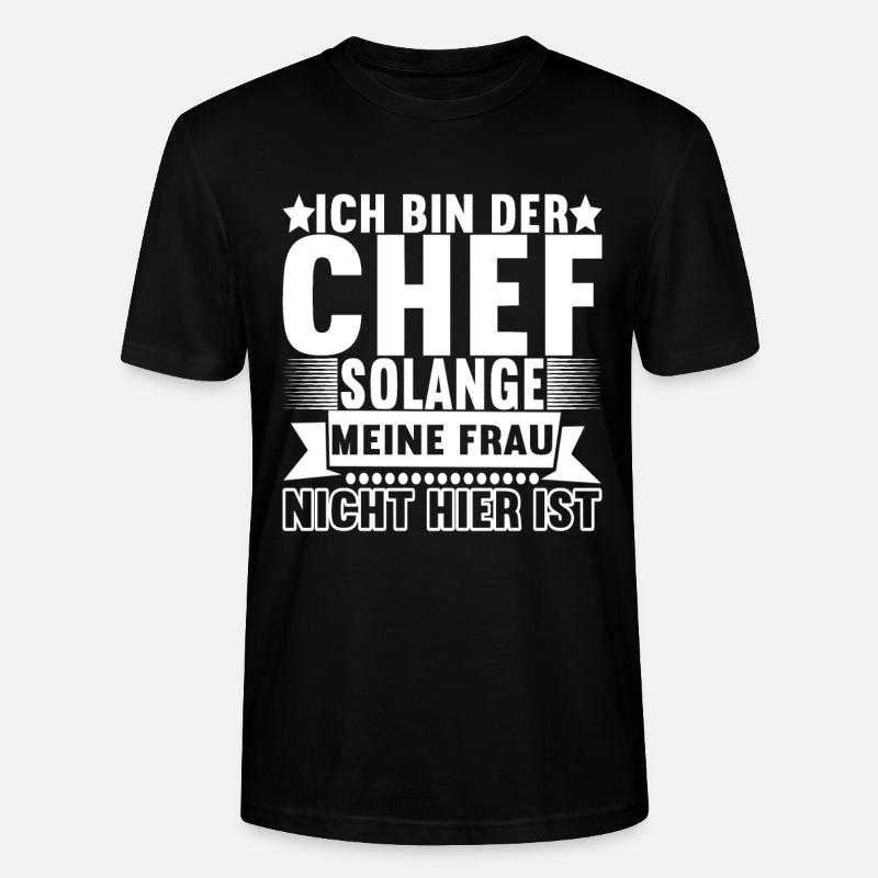 Abteilungsleiter Chef - Stanley/Stella Unisex Bio-T-Shirt CRAFTER - Schwarz