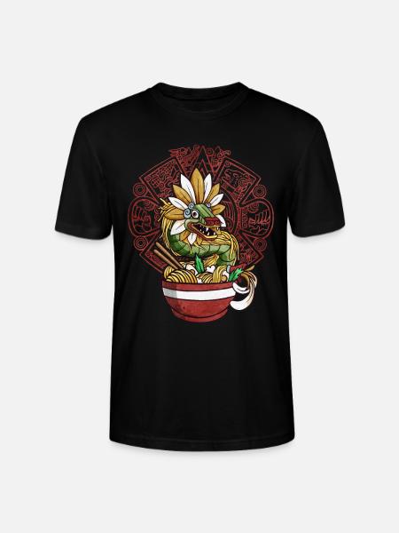Quetzalcoatl Aztec Snake Ramen Noodles - Stanley/Stella CRAFTER Unisex Organic T-Shirt - black